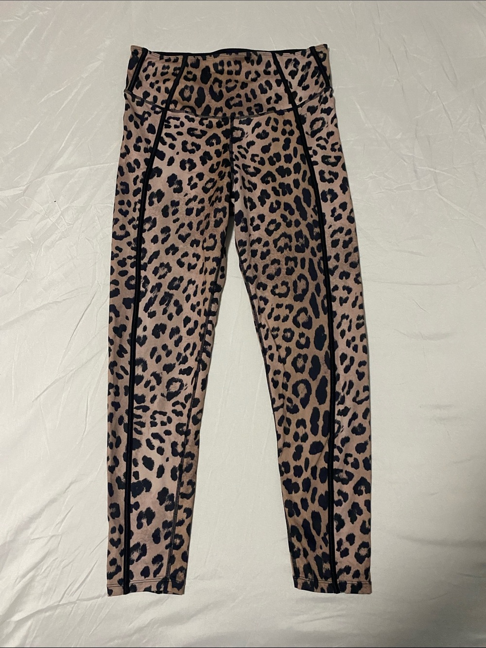 Noli Girls Leopard Print Leggings - Tan and Black